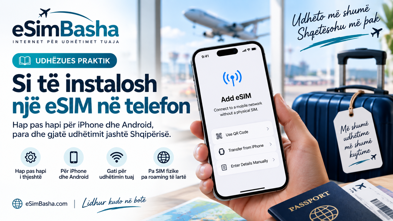 Si të instalosh një eSIM në telefon – Udhëzues hap pas hapi