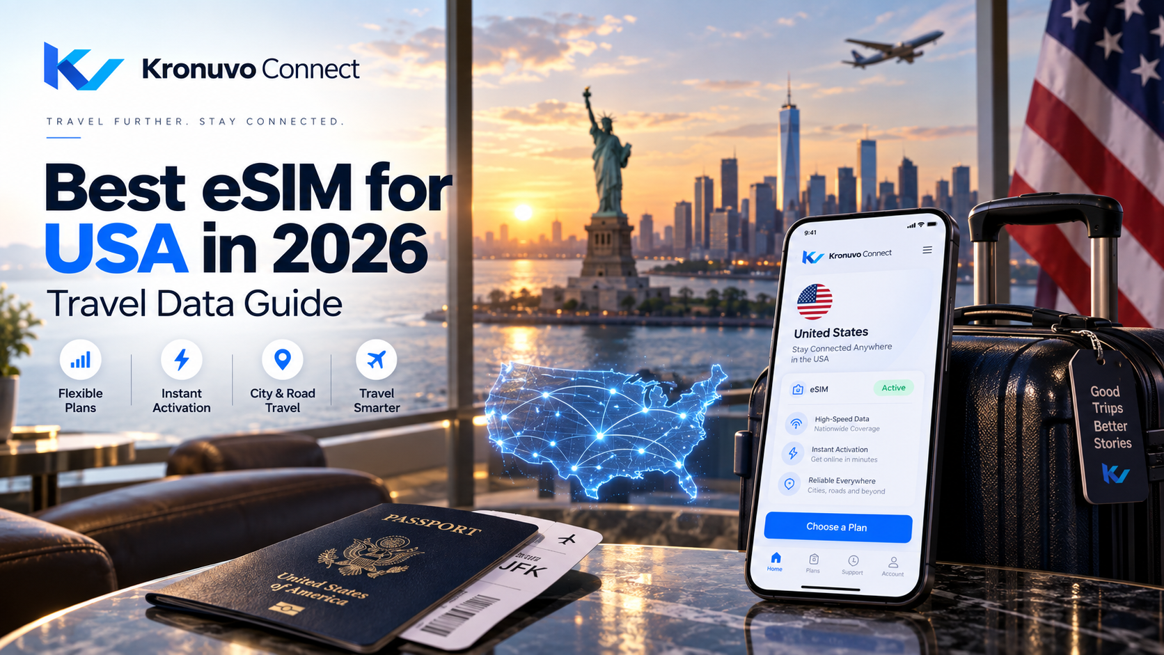 Best eSIM for USA in 2026: Travel Data Guide
